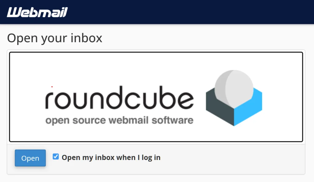 Hosting Webmail Access